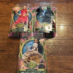 Mattel Wicked Movie Glinda Nessarose Elphaba Dolls MISPRINT ERROR  NEW s…